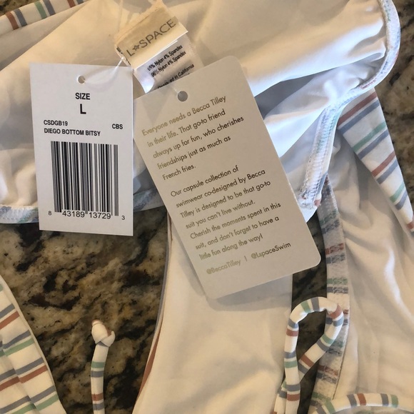 L *SPACE BELLA TILLEY BIKINI BOTTOM NWT LARGE - Picture 6 of 8